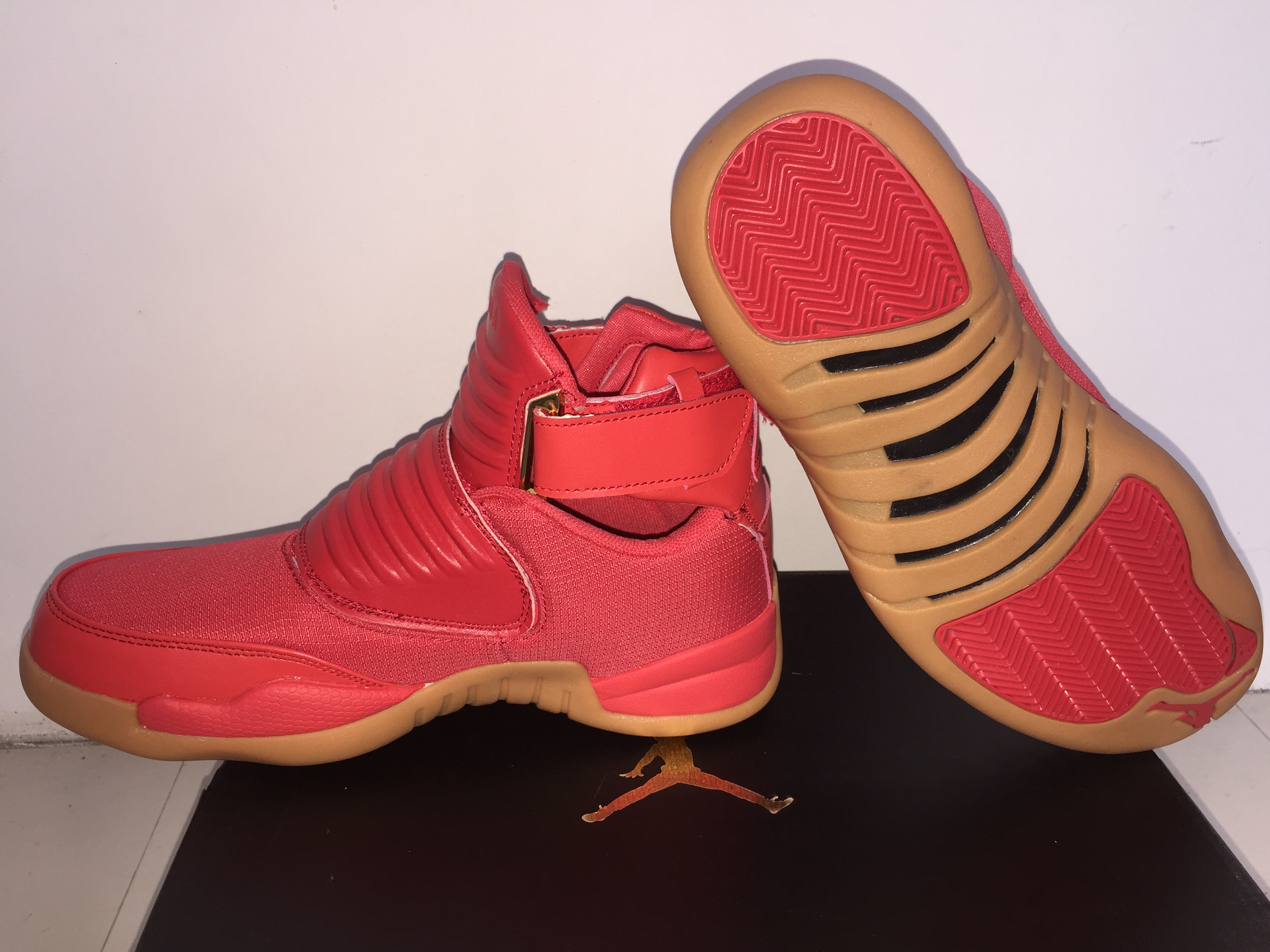 Men Air Jordan 12 Magic Cover Red Brown Shoes - Click Image to Close